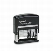 Trodat 4817 Dial-A-Phrase Dater
Self-inking Message Date Stamp
12 Changeable Messages