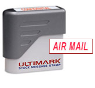 Ultimark Pre-inked Message Stamp AIR MAIL