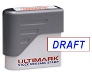 Ultimark Pre-inked<br>Message Stamp<br>DRAFT