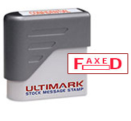 Ultimark Pre-inked<br>Message Stamp<br>FAXED