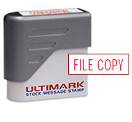 Ultimark Pre-inked<br>Message Stamp<br>FILE COPY