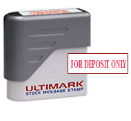 Ultimark Pre-inked<br>Message Stamp<br>FOR DEPOSIT ONLY