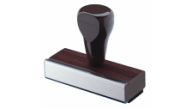 Traditional Wood Rubber Stamp
2-lines of text OR image, logo or signature up to 1/2" high by 2" wide