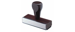 Traditional Wood Rubber Stamp
2-lines of text OR image, logo or signature up to 1/2" high by 4" wide