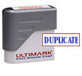 Ultimark+Pre-inked%3cbr%3eMessage+Stamp%3cbr%3eDUPLICATED
